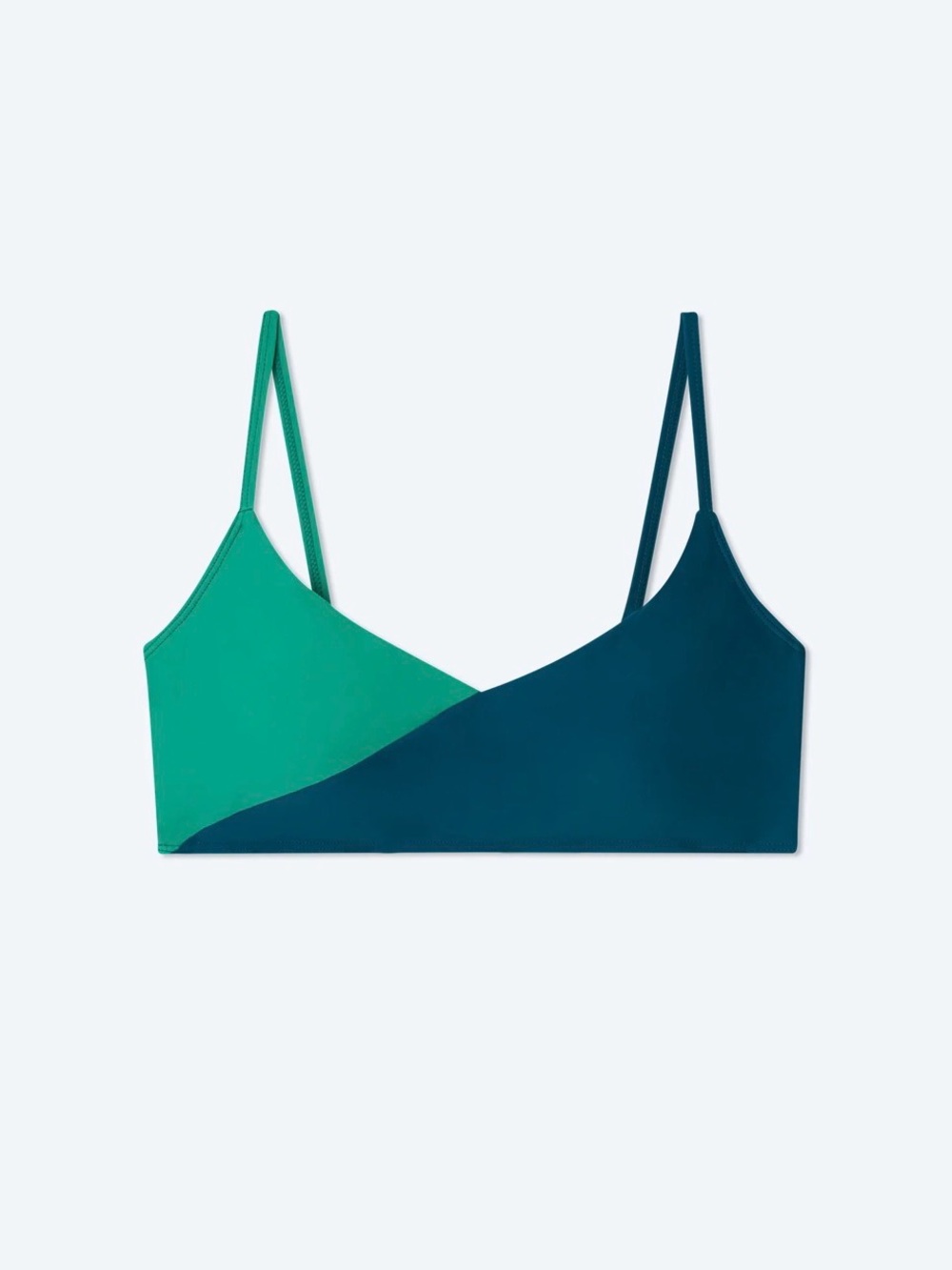 Summersalt the marina bikini top size 6 in sea glass and seaweed colors